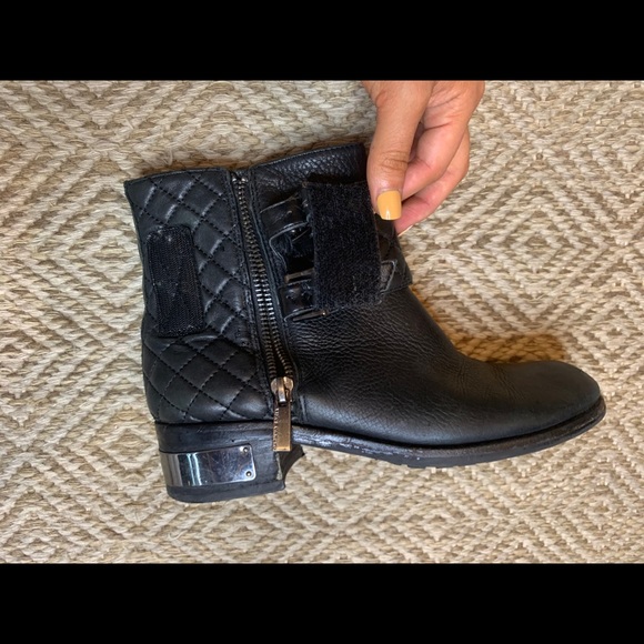 Vince Camuto Black Leather Booties - Picture 9 of 12